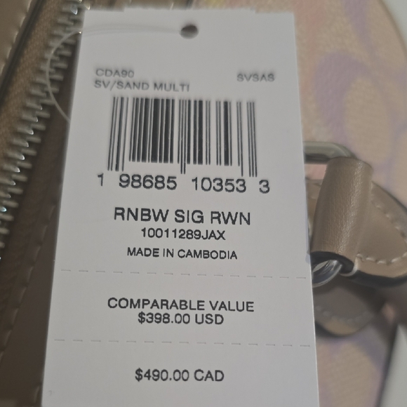 Coach Pastel Signature Satchel - Picture 2 of 4